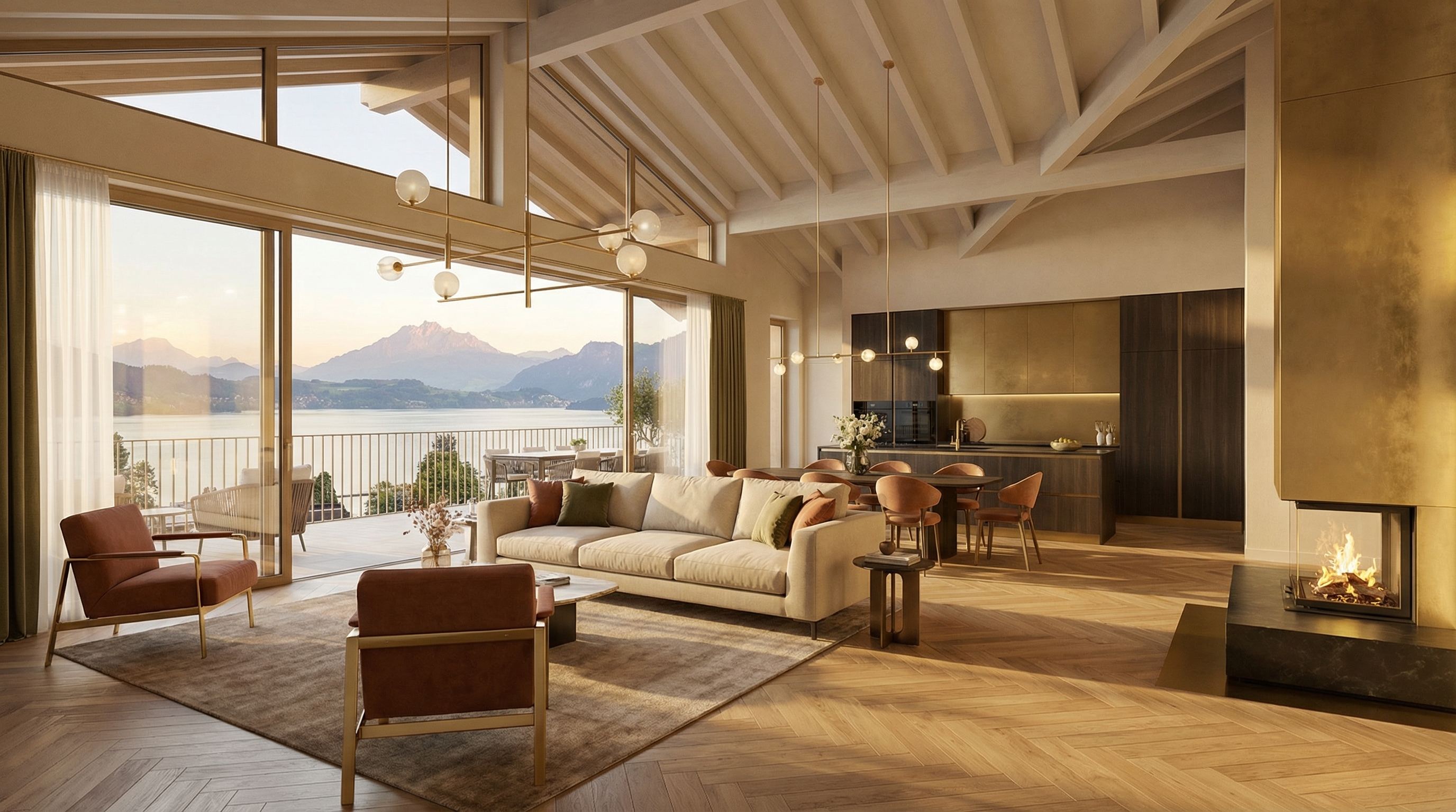 2. Obergeschoss-Wohnung Seelinie 11 — weiter Seeblick